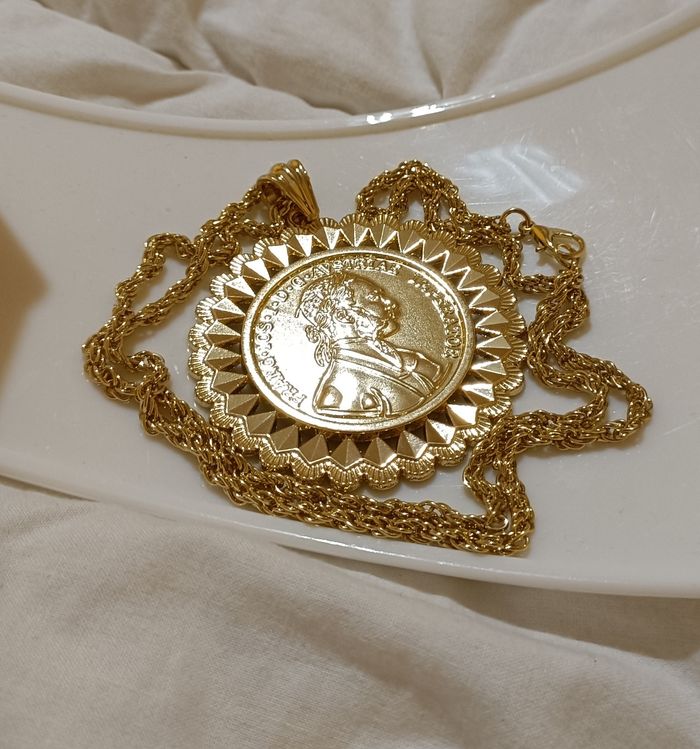 Collier Napoléon plaqué or - photo numéro 3