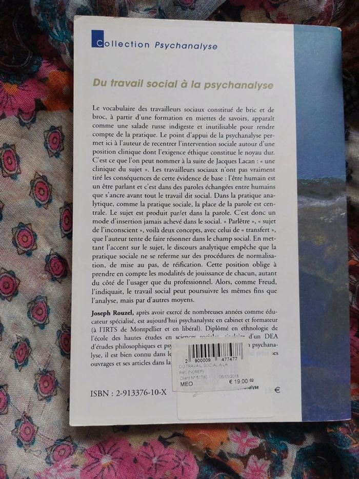 Livre Du travail social à la psychanalyse de Joseph Rouzel - photo numéro 5