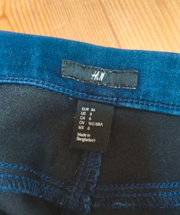 🌺Pantalon stretch imitation jean brut h&m 36🌺 - photo numéro 7