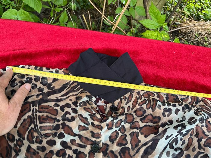 Superbe chemise en voile Mim Vintage Léopard Feuillage  T 38/40/42/44 - photo numéro 11