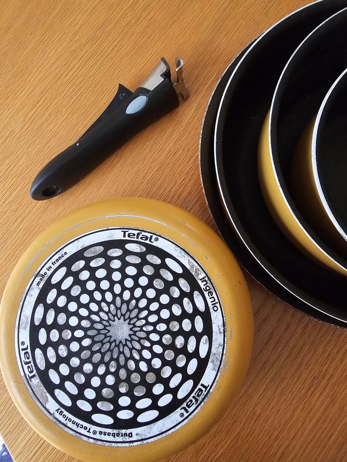 Lot TEFAL Ingenio – 5 poêles/casseroles + manche amovible