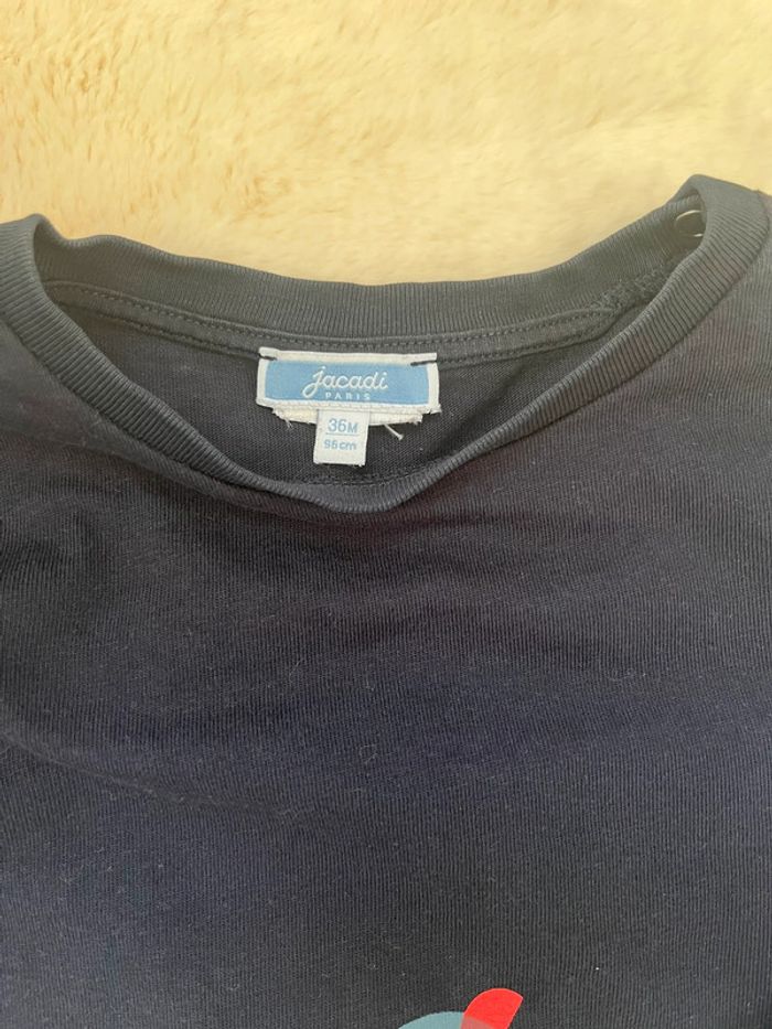T-shirt manche longue Jacadi - taille 36 mois - photo numéro 3