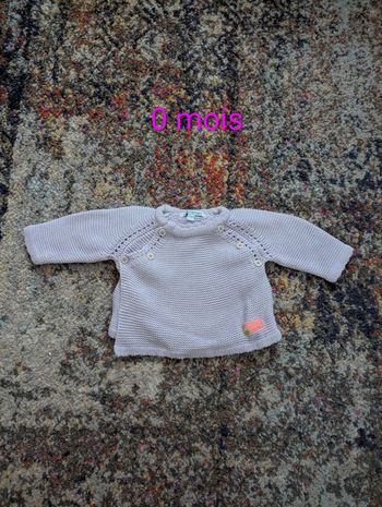 Gilet naissance 0 mois 