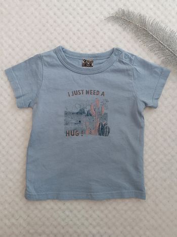 🔸 T-shirt manches courtes Tape à l’œil – 9 mois 🔸