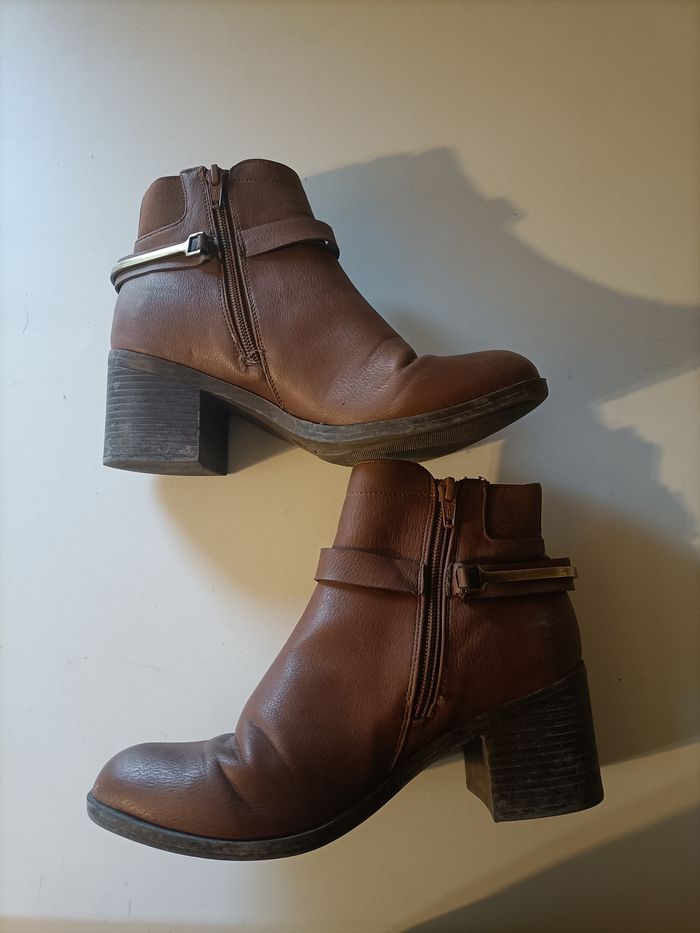 Bottines marron talon - photo numéro 5