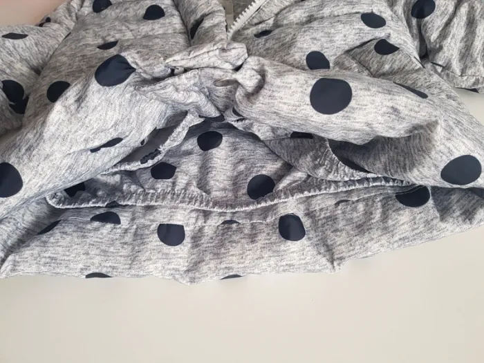 GAP - Manteau matelassé / doudoune - Gris à pois noirs - photo numéro 5