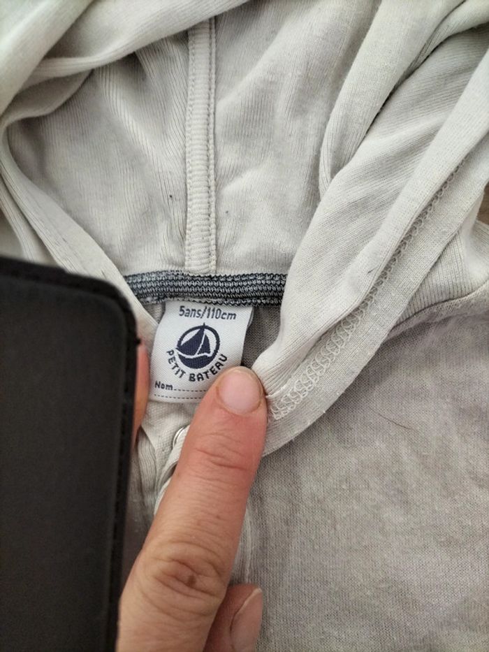 Marinière Petit Bateau à capuche. - photo numéro 3