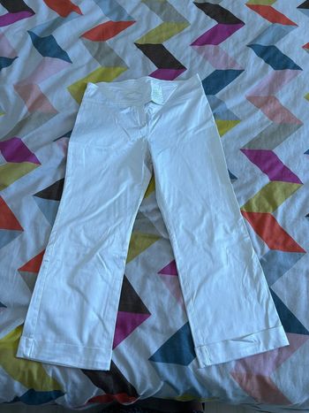 Pantacourt blanc d’été