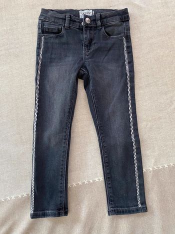 Jean skinny noir strass