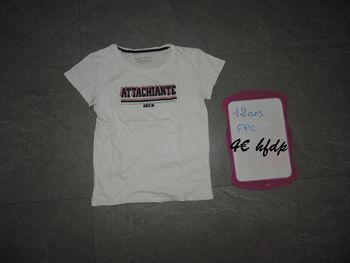 tee shirt FPC taille 12 ans