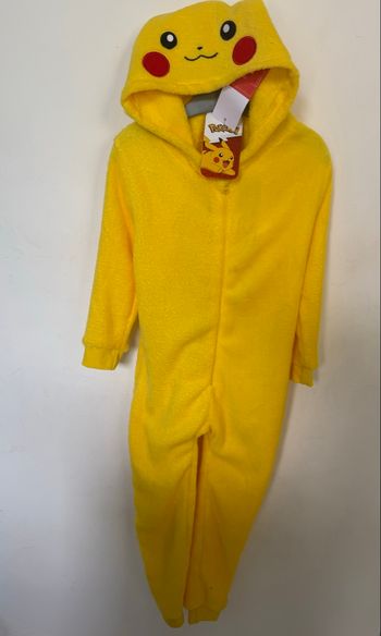 Combinaison pyjama Pokémon T 5 ans jaune avec capuche