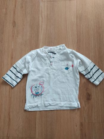T-shirt manches longues mini gang 18 mois pirate