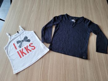 Ensemble débardeur + maillot longues manches IKKS 4 ans