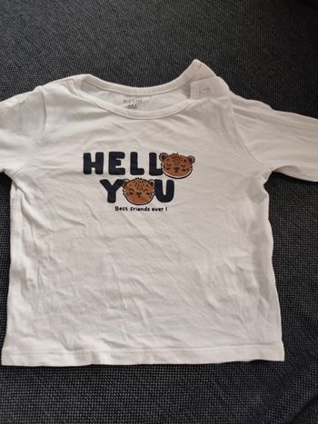 Tee shirt manches longues bébé  garçon 