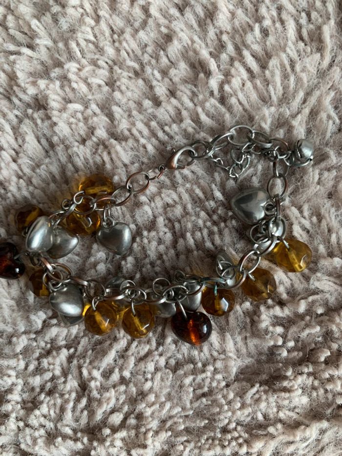Bracelet fantaisie à cœurs - photo numéro 2