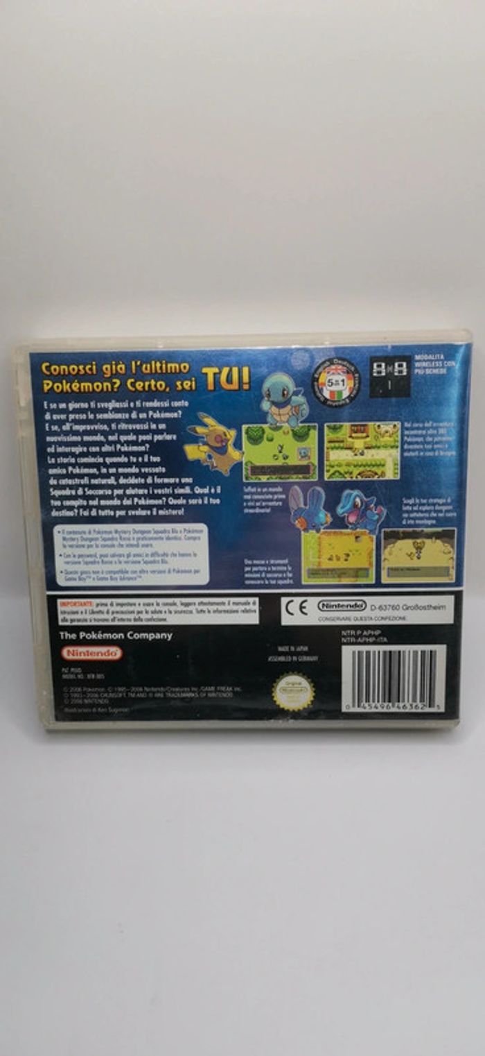 Jeux nintendo DS pokemon mystery dungeon squadra bleu - photo numéro 2