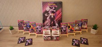 ⭐️Lot item pokémon rivalités destinées EV10 - 2 demi display + 8 boosters + 1 classeur rivalités destinées ⭐️