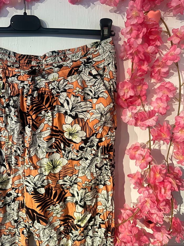 Pantalon Fluide fleuri Undiz taille M - photo numéro 2