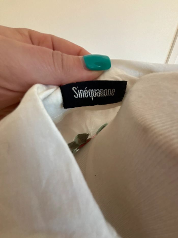 🤍 sublime chemise broderies fleurs - Sinequanone - T38 - photo numéro 6