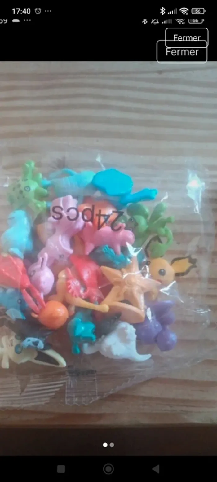 Figurine pokémon plastique