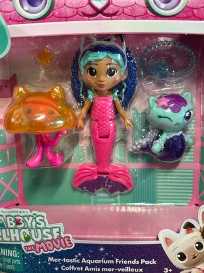 Gabby chat sirène coffret amis mer-Veillleux et tirelire Gabby’s Dollhouse - photo numéro 2