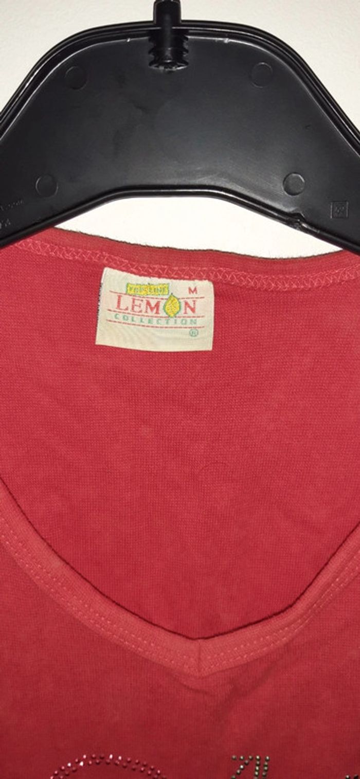 T-shirt rouge Roma - photo numéro 3