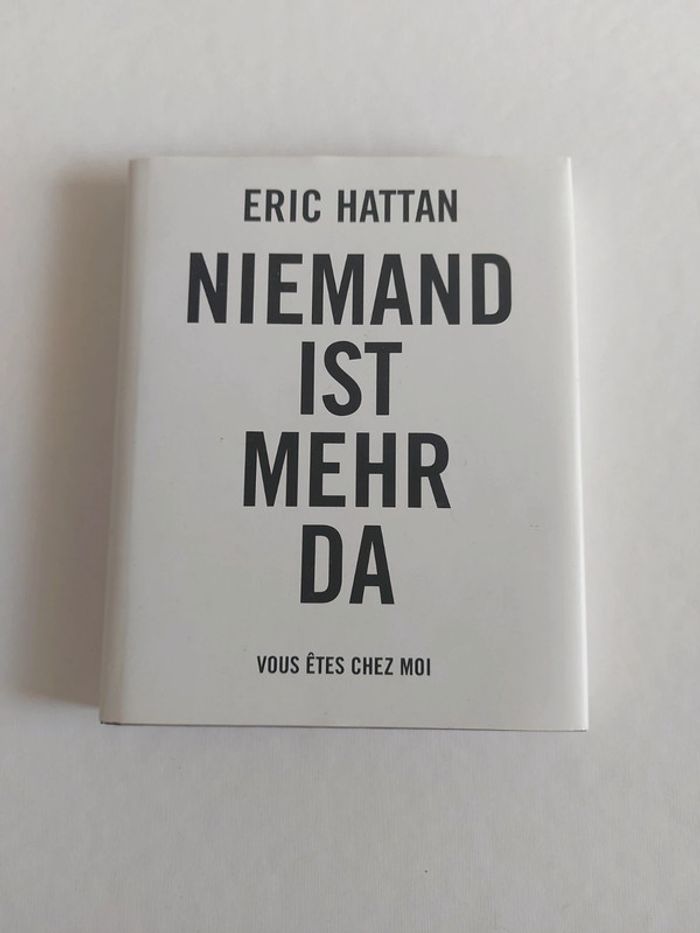 Livre + CD Éric Hattan Niemand ist merh da