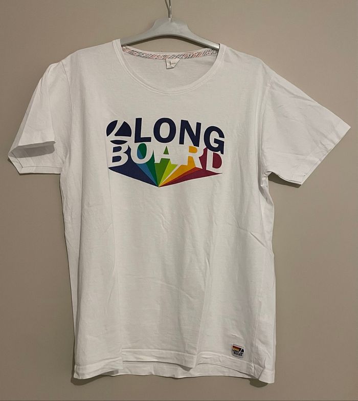 T-shirt blanc LongBoard – Taille M