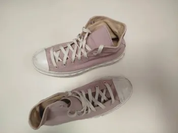 Converse Chuck Taylor All Star montantes roses – plateforme crantée – pointure 38 C118