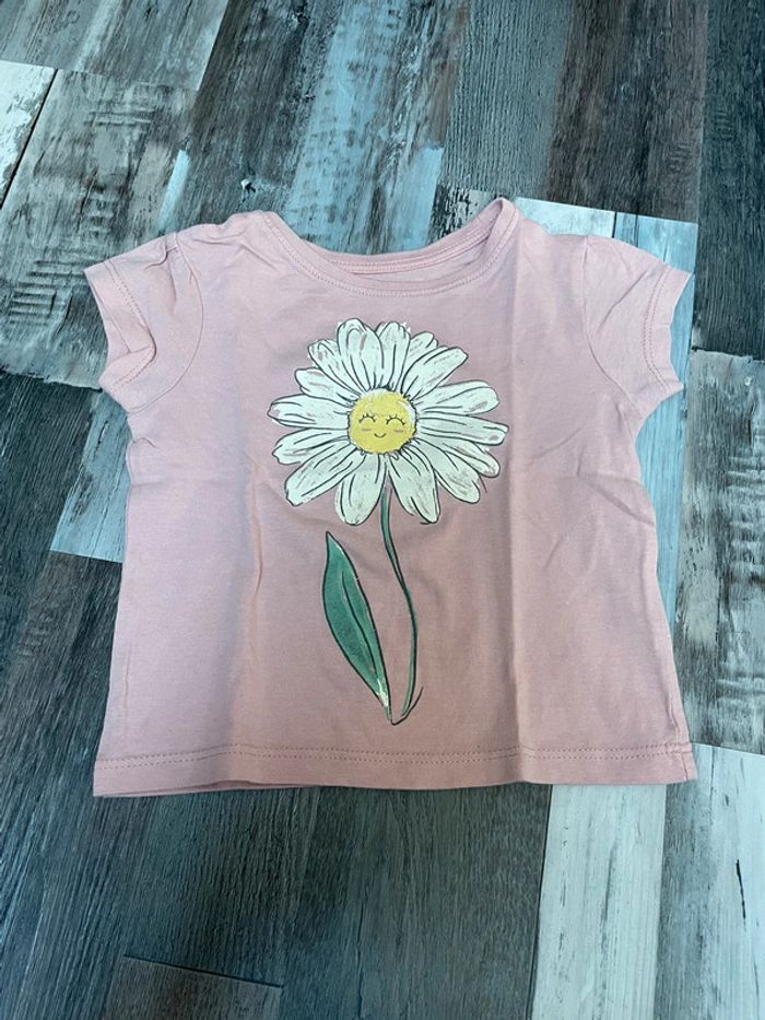 Très joli lot t-shirt été fille 12 mois - photo numéro 2