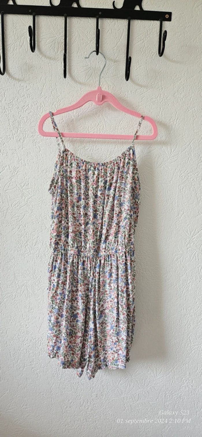 Combishort fleurie fines bretelles 9/10A - photo numéro 2