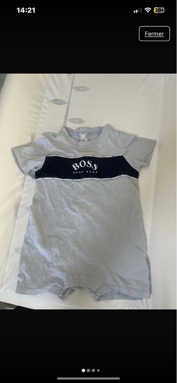 Combi short bebe Hugo boss 9 mois