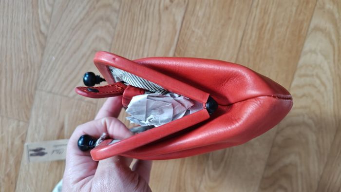 Aunts Uncles Sac a main cuir véritable Grandema's Whoopie pie Luxury Club Rose Rouge - photo numéro 2