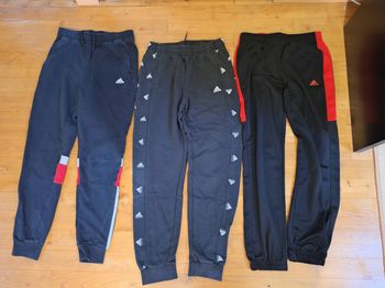Lot 3 pantalons de jogging garçon 13.14 ans adidas taille