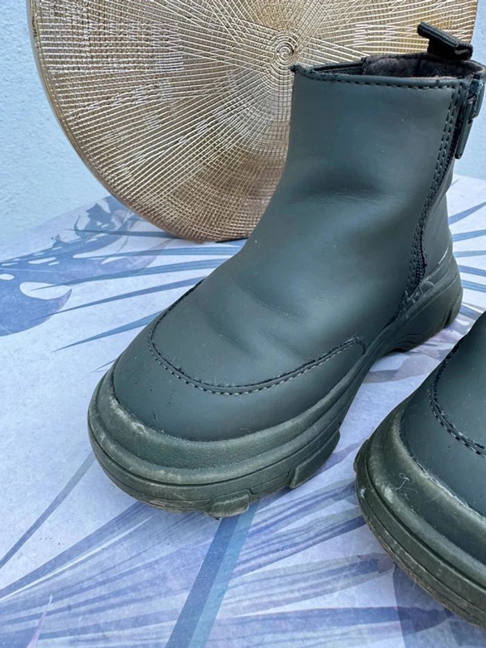 Bottines vertes || Zara || taille 23 - photo numéro 5