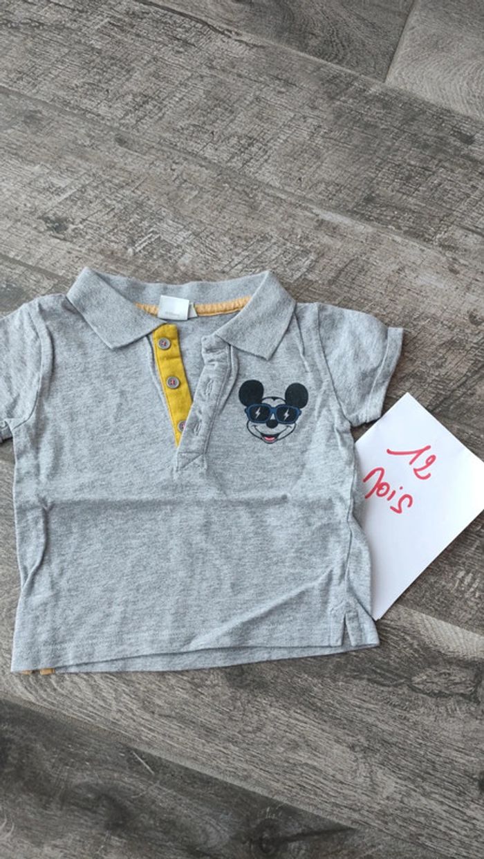 Polo manches courtes Mickey Disney