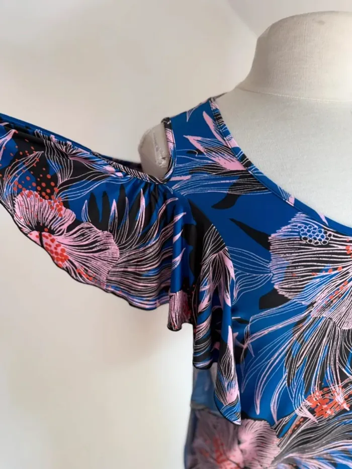 Superbe blouse fluide fleurie extensible neuve Morgan 🌸 34 36 XS S - photo numéro 4