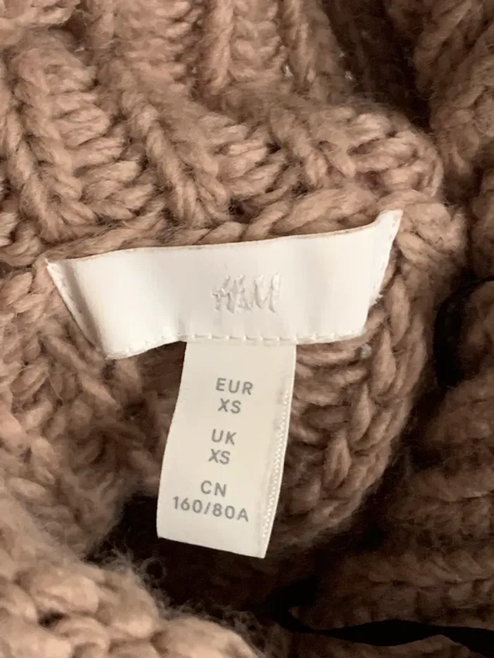 Gros pull marron H&M - photo numéro 5