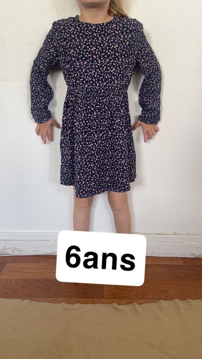 Robe manche longue fille 6ans