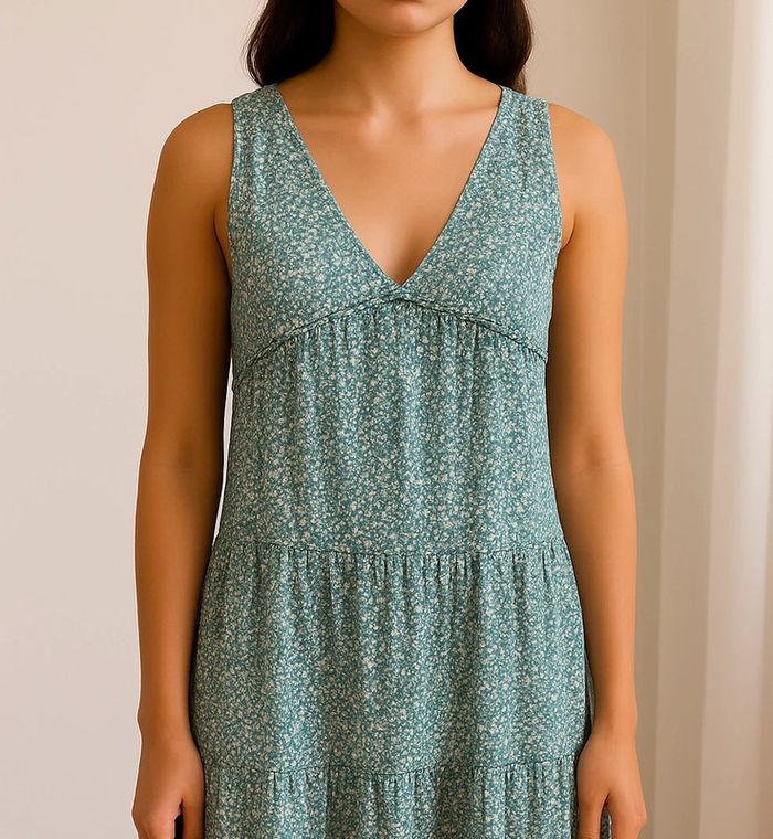 Robe longue à fleurs Pull and bear - photo numéro 3