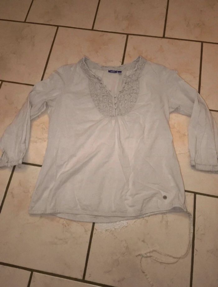 Tunique manche 3/4 blanche taille L