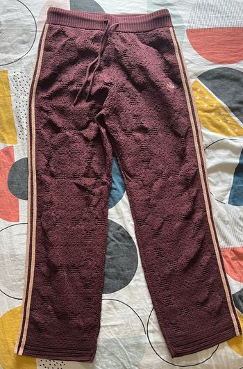 adidas Originals x ASOS - Pantalon de survêtement d'ensemble en maille crochetée - Marron - Taille M