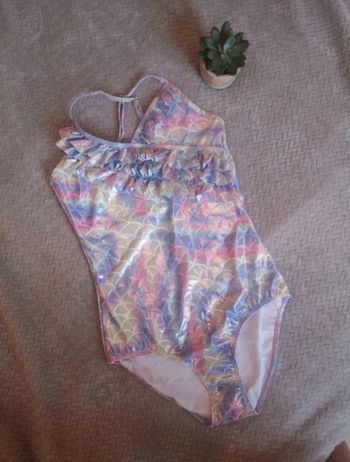 Maillot de Bain 1 pièce Fille 15-16 Ans - Neuf - Effet Sirène Holographique