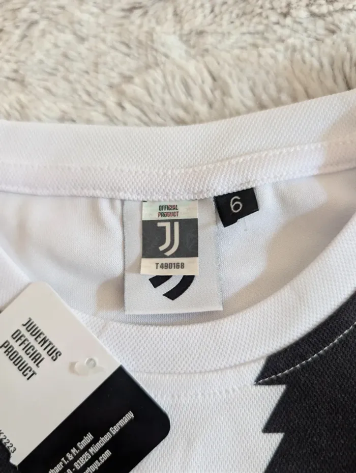Juventus Maillot de foot Garçon Noir/Blanc Replica. 6 ans - photo numéro 3