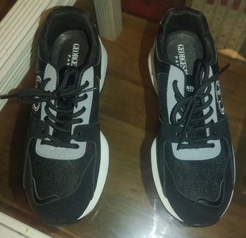 Basket compensée femme