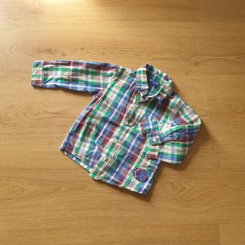 💚 Chemise ML 12 mois Grain de blé #emyfleury_12moisgarçon