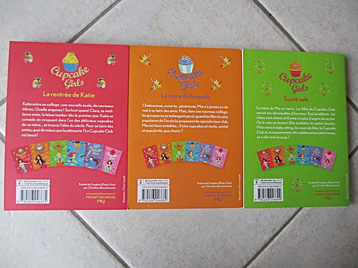 Lot de 3 romans enfant Cupcake Girls – Tomes 1 à 3 - photo numéro 2