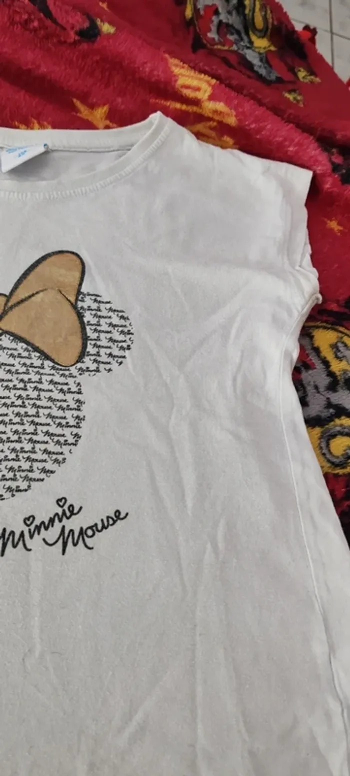T-shirt Minnie blanc - photo numéro 4