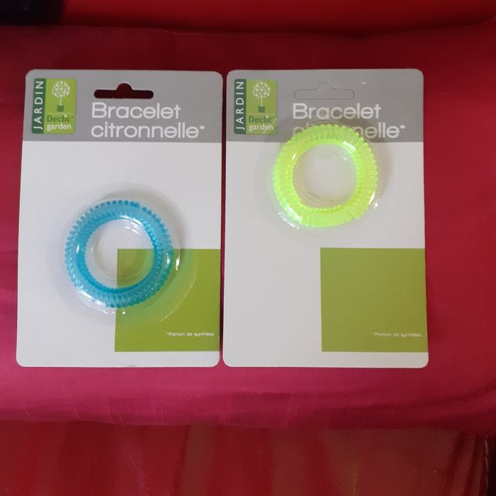 Lot 2 bracelets citronnelle