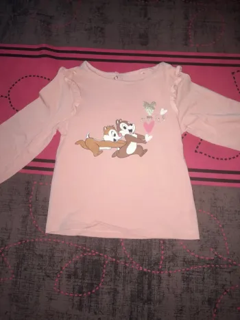 T-shirt disney tic et tac à manche longue taille 23 mois